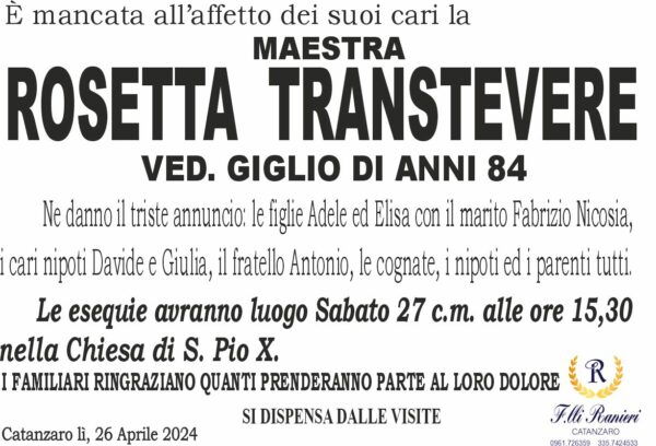 Rosetta Transtevere
