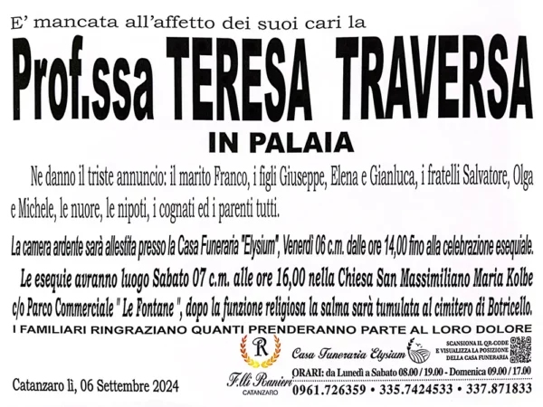Prof.ssa Teresa Traversa
