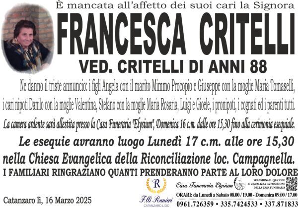FRANCESCA CRITELLI