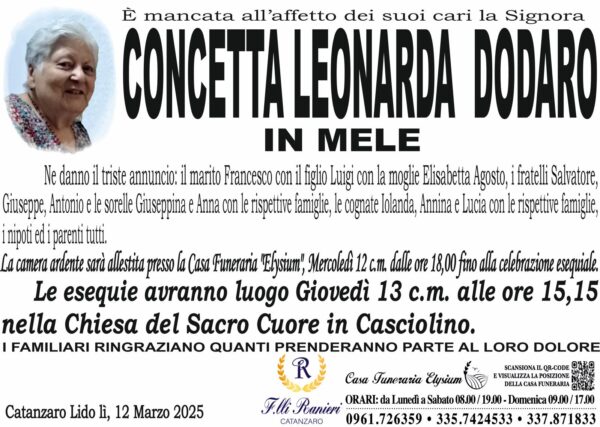 CONCETTA LEONARDA DODARO
