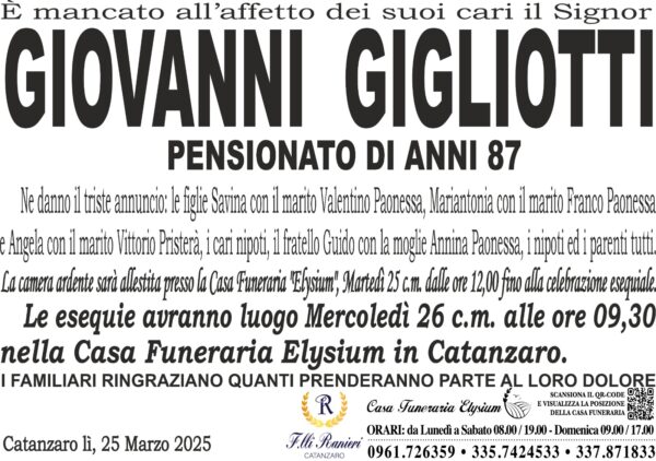 GIOVANNI GIGLIOTTI