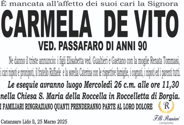 CARMELA DE VITO