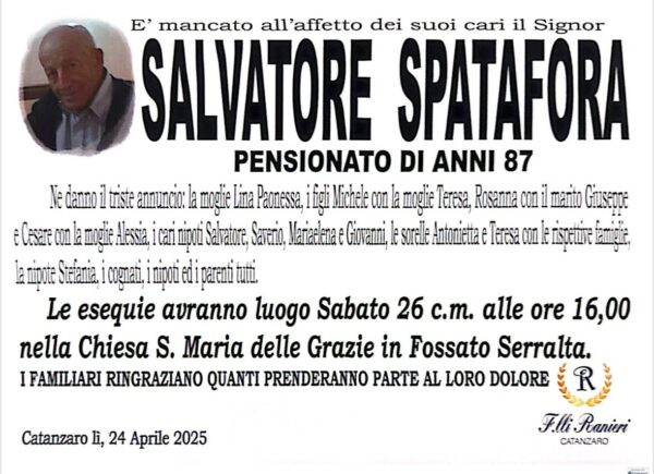 SALVATORE ANTONIO SPATAFORA