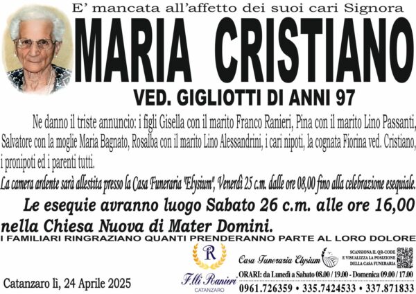 MARIA  CRISTIANO