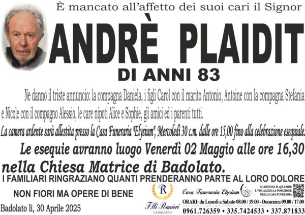 ANDRÈ PLAIDIT