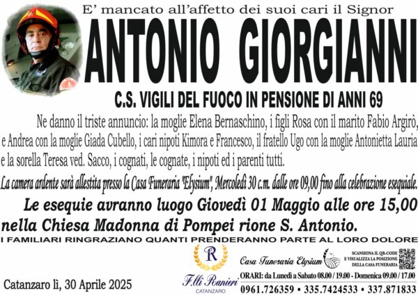 ANTONIO GIORGIANNI